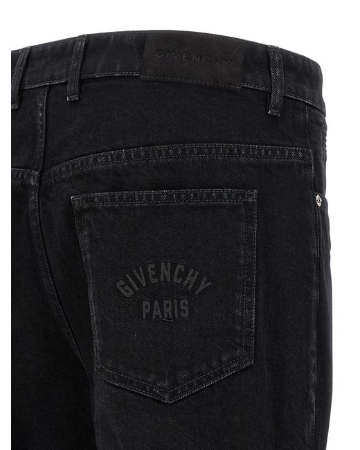Givenchy Black Straight Leg Jeans Cotton for men