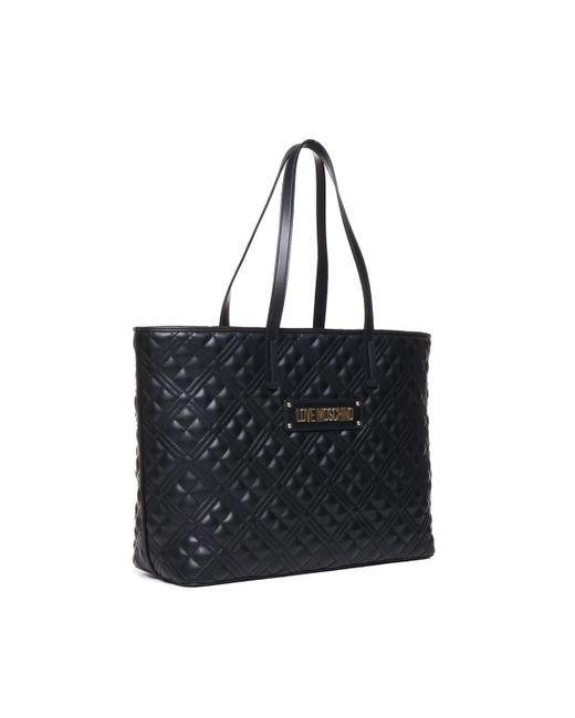 Love Moschino Black Shoulder Bag With Logo