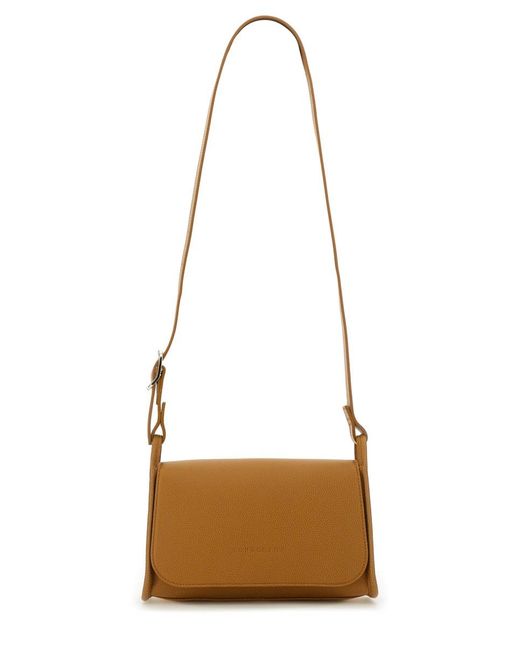 Longchamp Le Foulonne Shoulder Bag M in White | Lyst