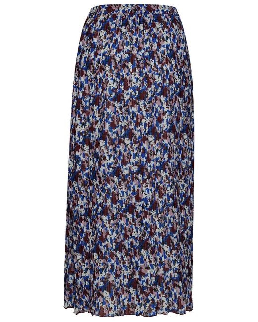 Ganni Blue Polyester Skirt