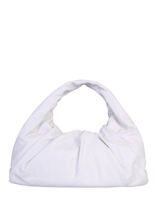 Bottega Veneta White Slouched Tote Bag