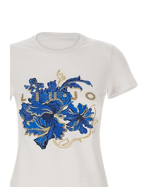 Liu Jo Blue Moda Cotton T-Shirt