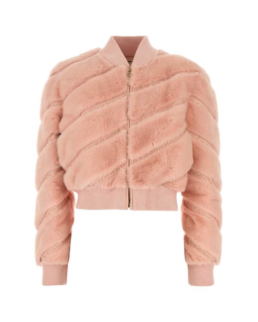 激レア 定価30万超 FENDI ヴィンテージ レザージャケット ピンク Fendi Pink Jacket Fendi Jacket Woman Pink