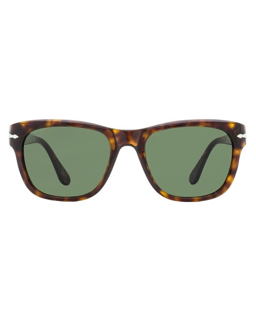 Persol Green Large Square Sunglasses Po3313S 24-31 55Mm Plastic (Acetate)