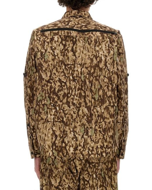 South2 West8 Multicolor Camouflage Print Jacket Polyester for men