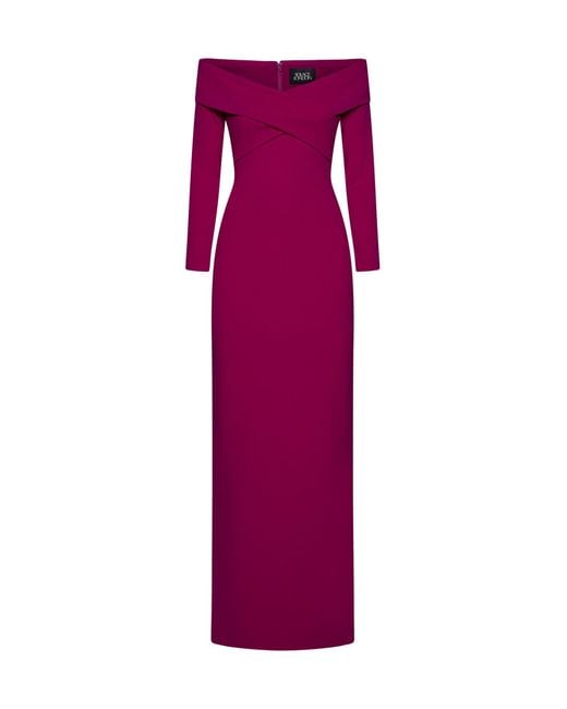 Solace London Purple Galia Maxi Dress
