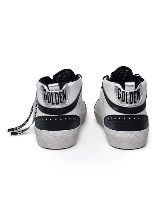 Golden Goose Deluxe Brand Black 'Mid-Star Classic' Leather Sneakers