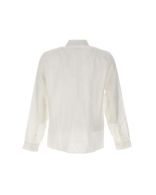Lacoste White Linen Shirt for men
