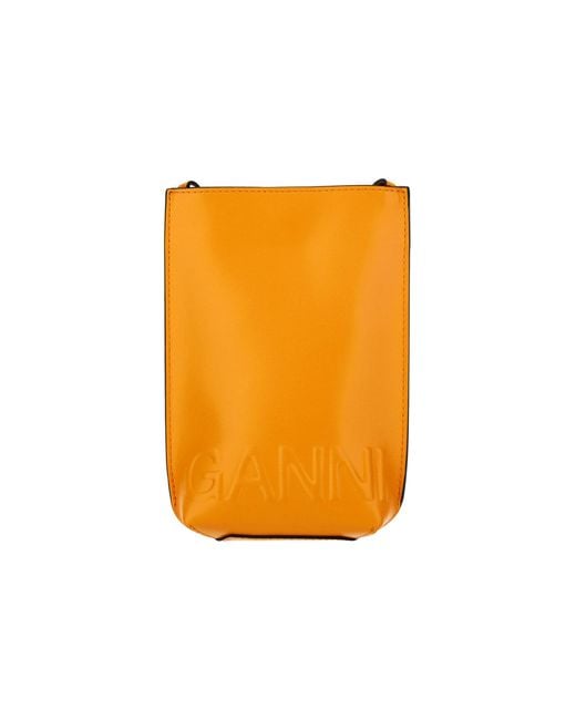 ganni orange bag