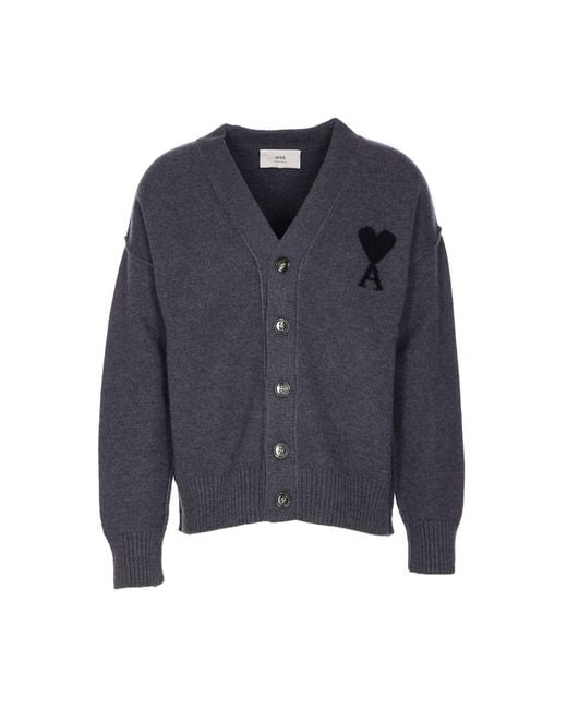 AMI Blue Sweaters for men