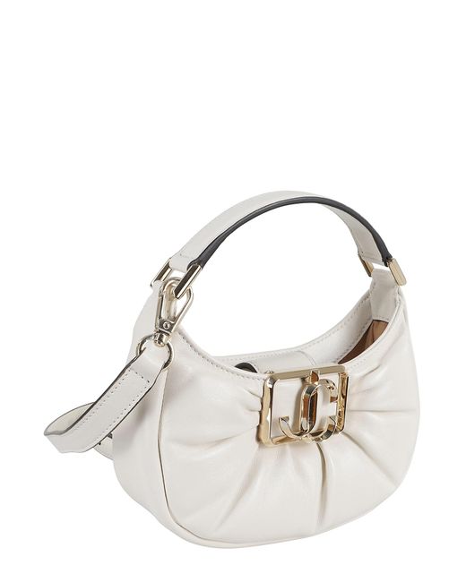 Jimmy Choo Blue Edie Hobo Mini Tote Bag
