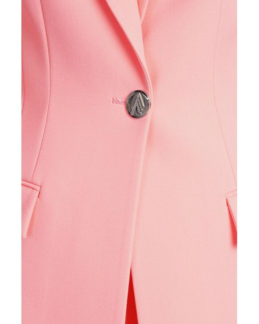 The Attico Blu Blazer Classic Jacket In Rose-pink Viscose