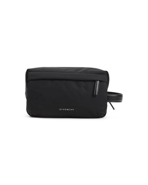 Givenchy Black Polyamide Wash Bag for men