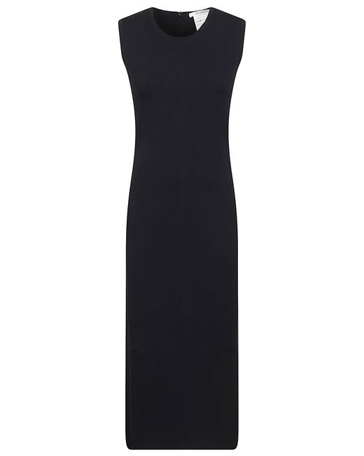 Max Mara Pure Blue Abito Crepe Di Viscosa Pangus