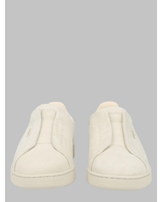 Axel Arigato Natural Laceless Sneakers Dice Leather Trainers for men