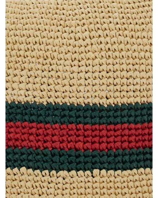 Gucci Natural Bucket Hat Straw