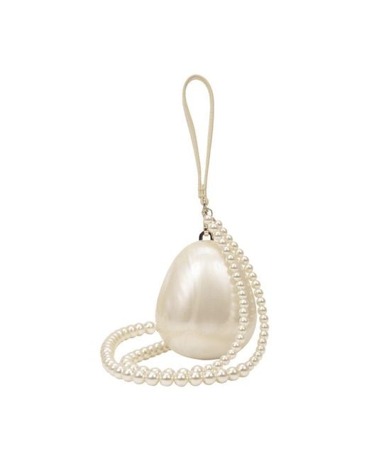 Simone Rocha Metallic Micro Egg Pouch