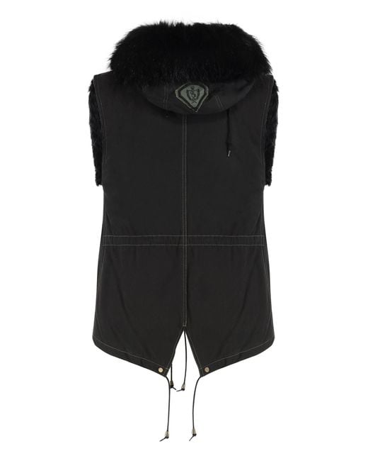 As65 Black Sleeveless Jacket