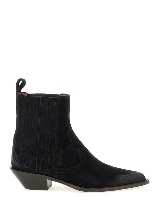 Sonora Boots Black Hernan Ankle Boots Calfskin Leather (Bos Taurus) Boots