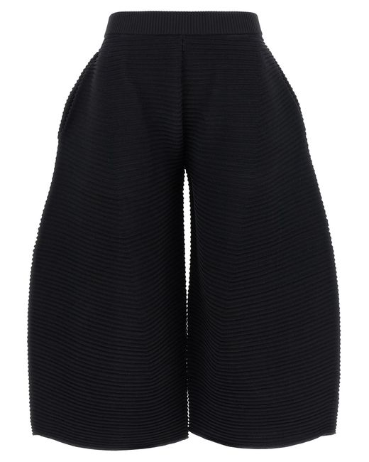 Issey Miyake Blue 'Corrugated Knit' Pants