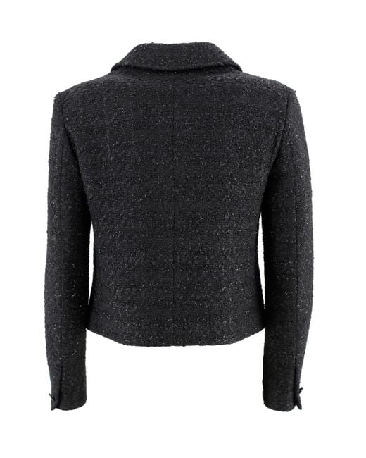 Tagliatore Black Crop Jacket