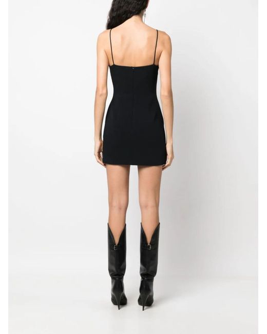 David Koma Black Cami Mini Dress