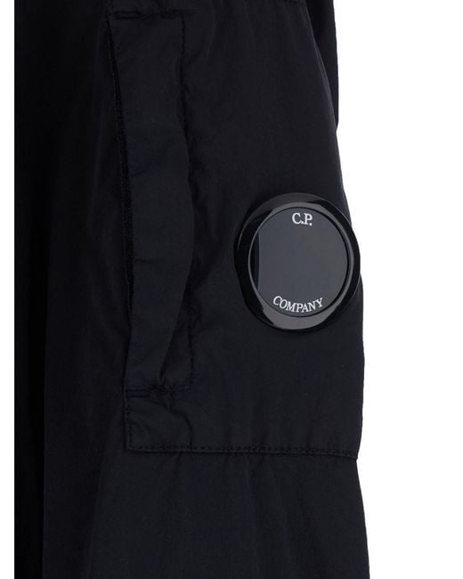 C P Company Black Jacket Polyamide for men
