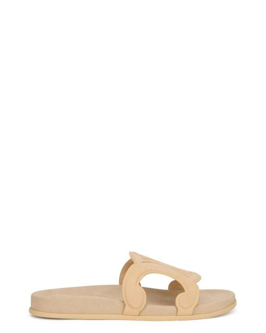 Céline Natural Slippers Triumph Calfskin Sandal