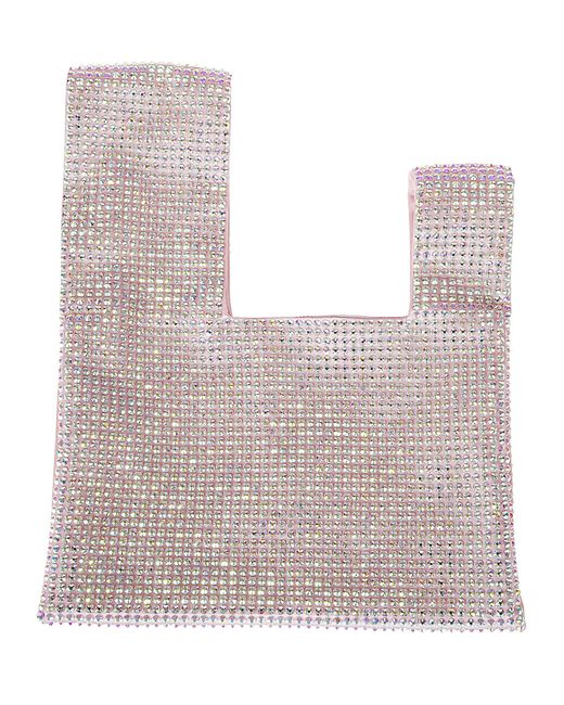GIUSEPPE DI MORABITO Pink Crystal Embellished Handbag