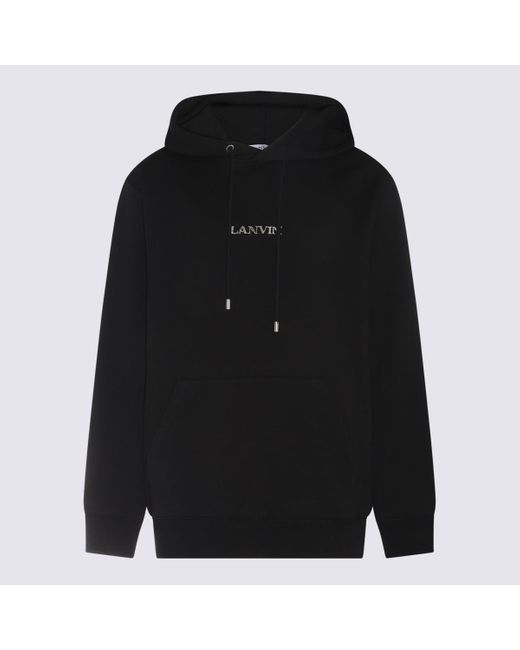Lanvin Black Cotton Sweatshirt for men