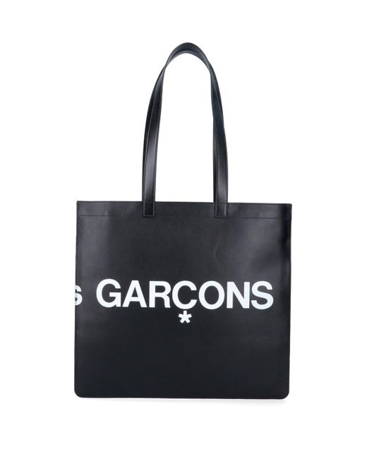 Comme des Garçons Black Logo Tote Bag