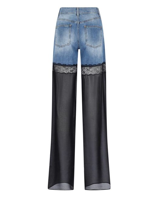 Nensi Dojaka Blue Hybrid Straight Jeans