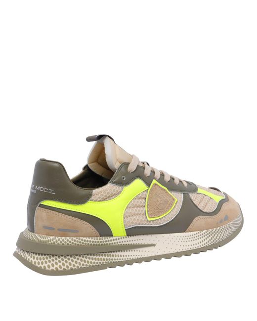 Philippe Model Green Sneakers for men