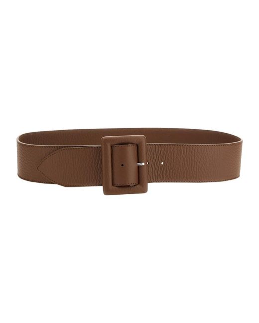Orciani Brown High Soft Leather Belt