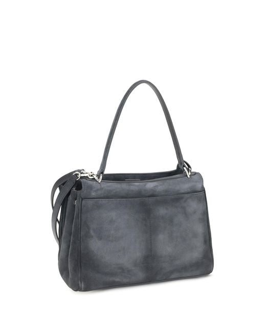 Balenciaga Gray Handbag Rodeo Calf Leather Shoulder Bags
