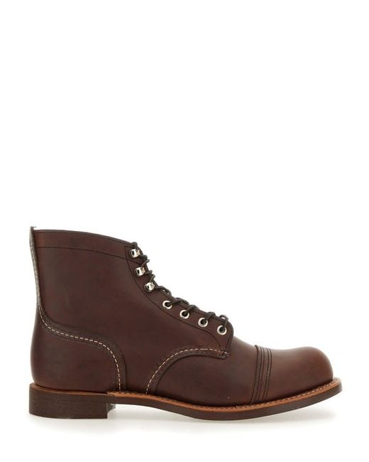 Red Wing Brown Leather Boot for men