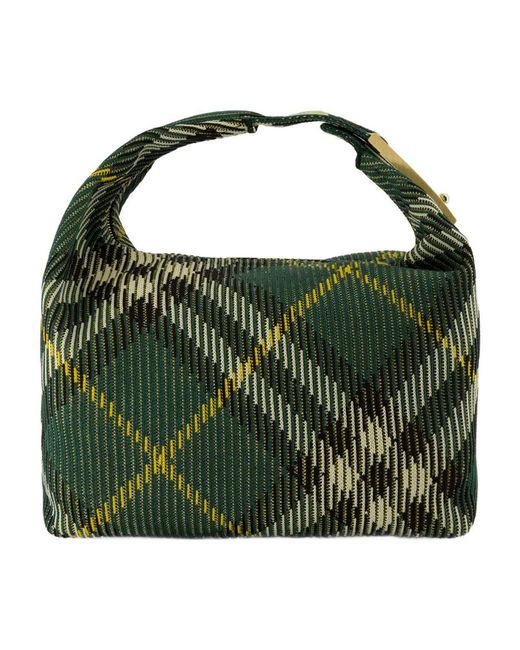Burberry Green Medium Peg Shoulder Bag