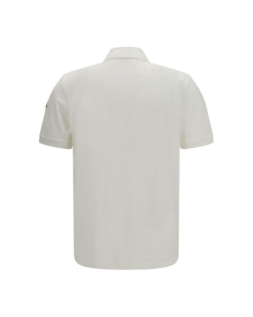 Moncler Gray Cotton Piqué Polo Shirt for men