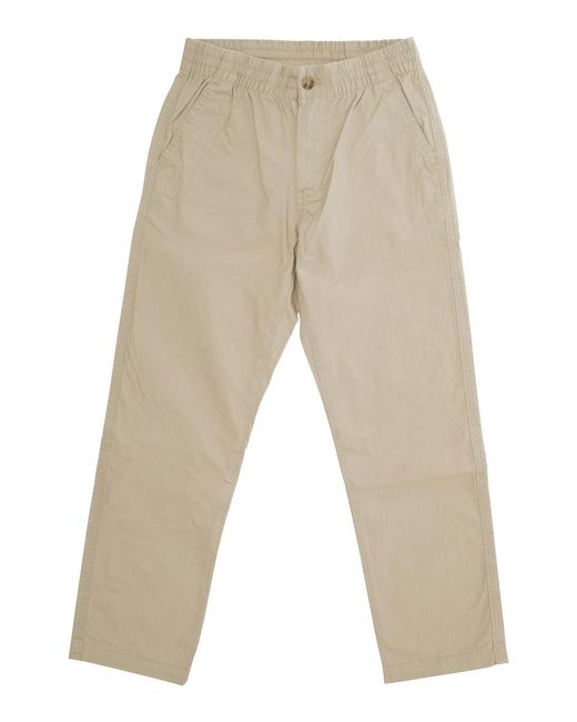 Polo Ralph Lauren Natural Cotton Trousers With Elasticated Waist for men