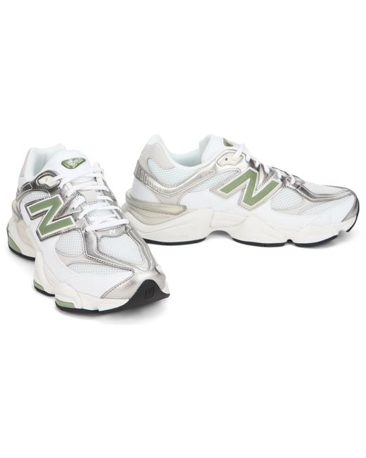 New Balance White Low Sneakers Fabric Trainers for men