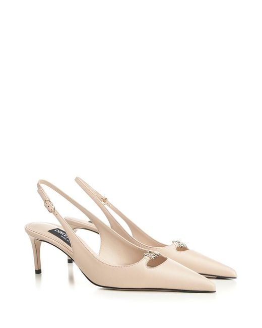 Dolce & Gabbana Natural Slingback