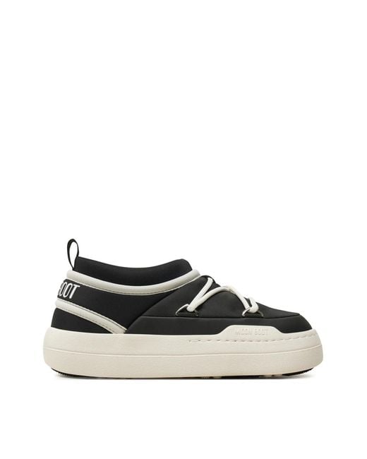 Moon Boot Black Park Icon Slip-On Sneakers