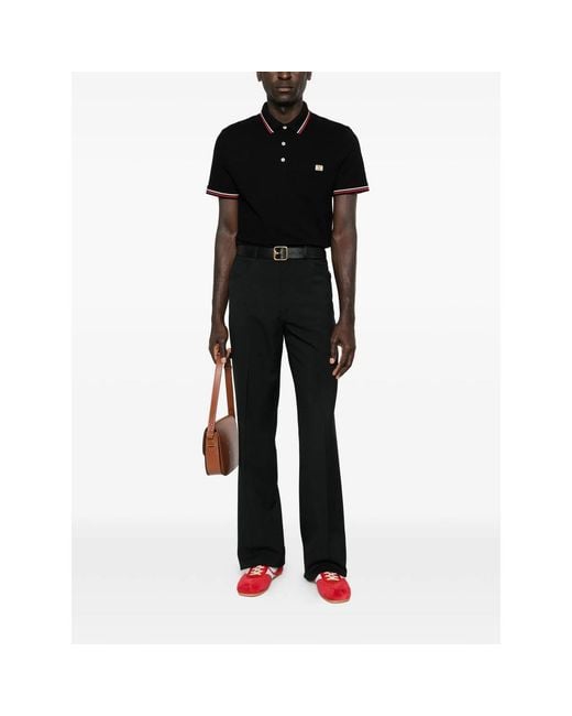 Valentino Black Sweater With Chest Pocket Detail Cotton: 100. Polo Shirts for men