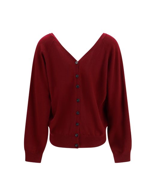 Lisa Yang Red Jiani Cashmere Cardigan Kashmir/Capra Hircus