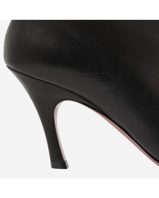 AMINA MUADDI Black Stretch Bootie Ankle Boots