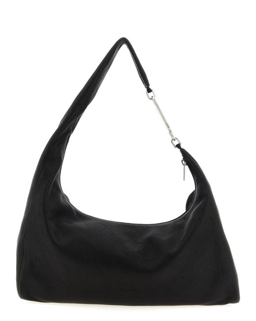 Rick Owens Black Cropped Gemini Shoulder Bag