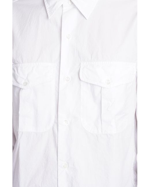 Aspesi Camicia Glenn Shirt In White Cotton for men