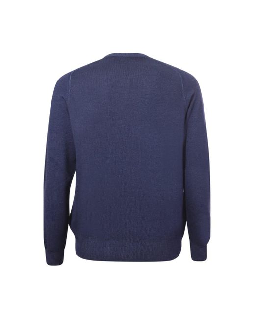 Etro Blue Crew Neck Sweater for men