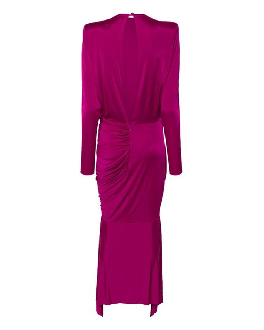 Alexandre Vauthier Pink Stretch-Design Dress