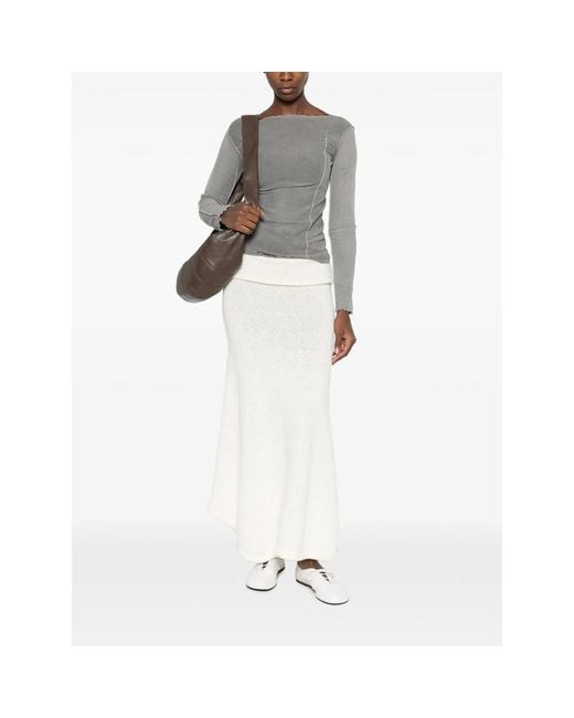 Baserange Gray Sweater Omato Ribbed-Knit Organic Cotton T-Shirts & Jerseys